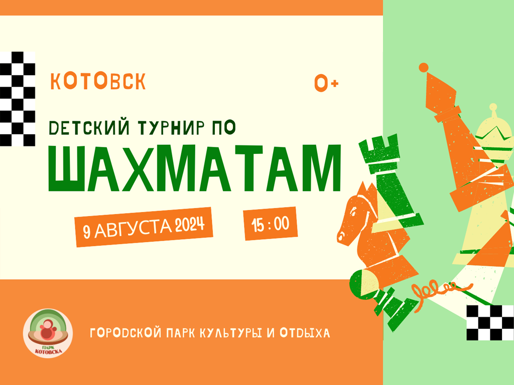 Детский турнир по шахматам (+6).