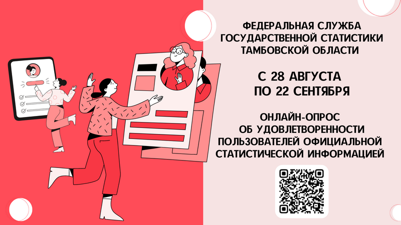 Федеральная служба государственной статистики Тамбовской области предлагает котовчанам пройти опрос.